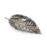 Zodax Osage Orange Leaf Antique Pewter Trays, Set of 6