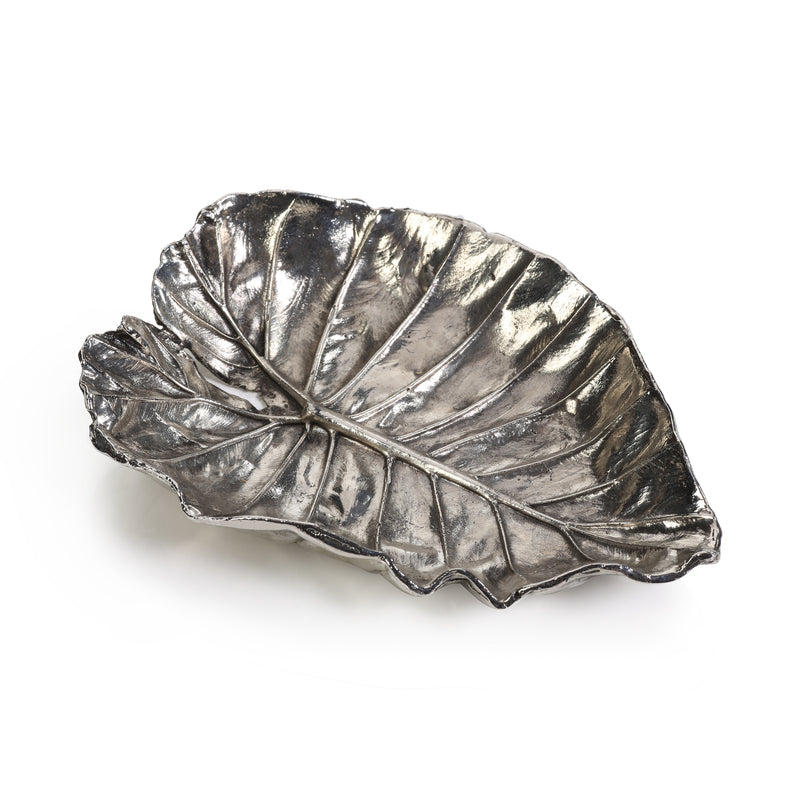 Zodax Aspen Quaking Leaf Antique Pewter Trays, Set of 6