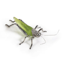 Zodax Decorative Green Grasshopper Figurines, Set of 2