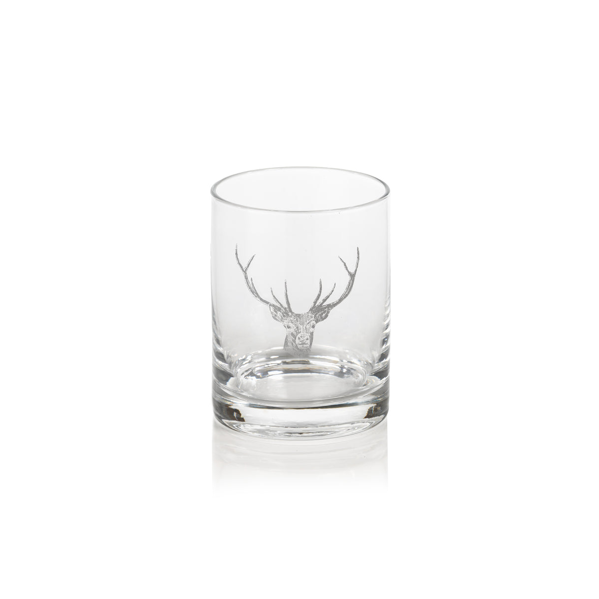 Zodax Stag Head Double Old Fashioned Glasses, Set of 6