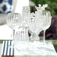 Zodax 8.5-Inch Tall Fintan Wine Goblets, Set of 6