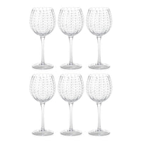 Zodax 8.5-Inch Tall Fintan Wine Goblets, Set of 6