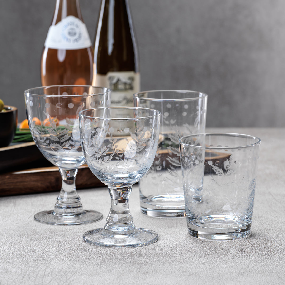 Zodax 4-Inch Tall Patia Old Fashioned Glasses, Set of 4