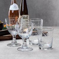 Zodax 4-Inch Tall Patia Old Fashioned Glasses, Set of 4