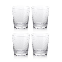 Zodax 4-Inch Tall Patia Old Fashioned Glasses, Set of 4
