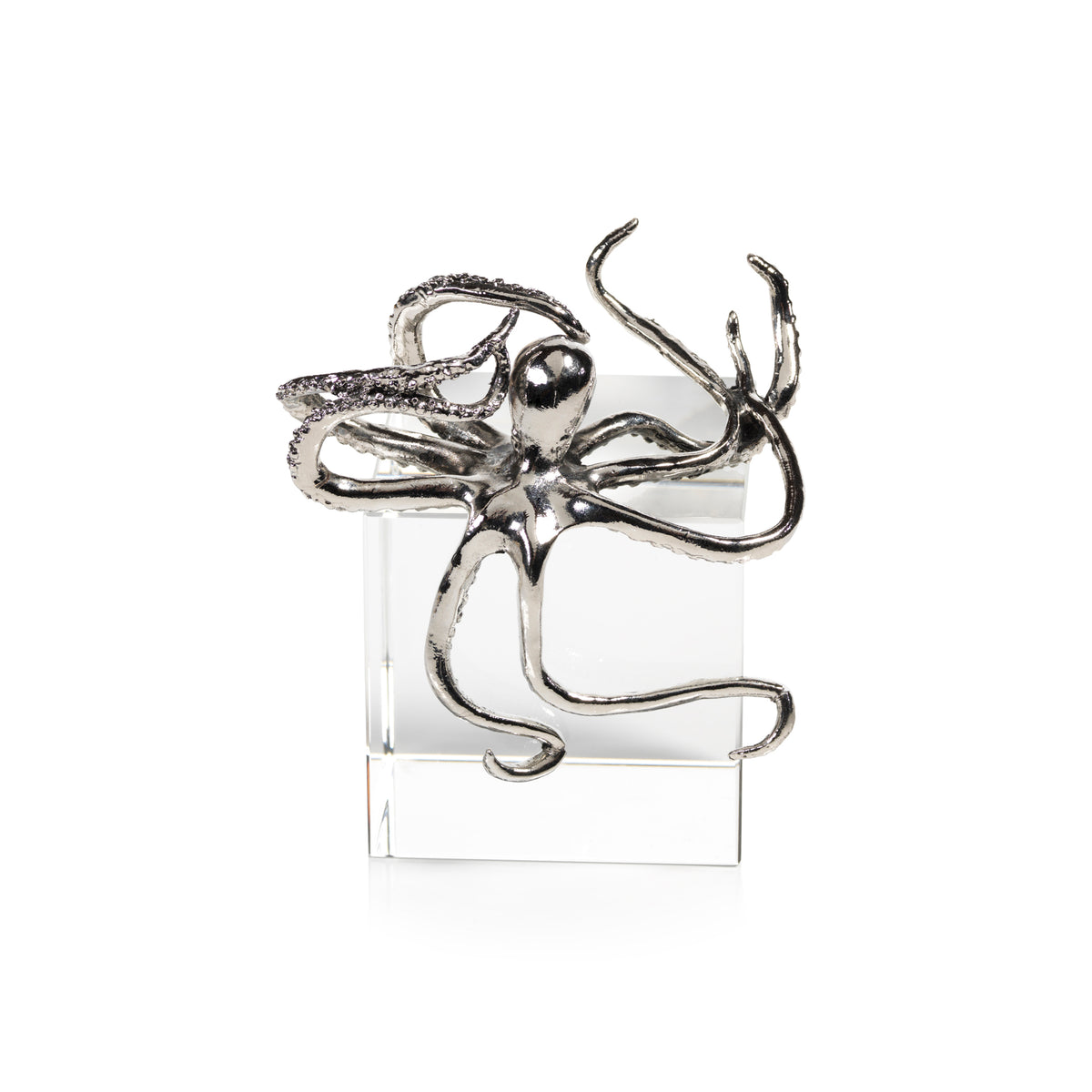 Zodax Decorative Silver Octopus Figurine
