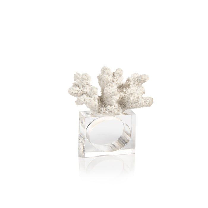 Zodax Minka Coral Napkin Rings, Set of 6