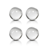 Zodax 2.75-Inch Diameter Jacy Crystal Glass Balls, Set of 4