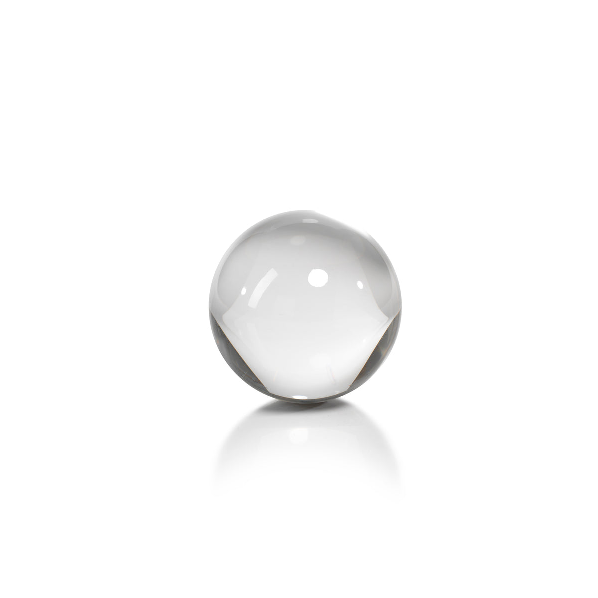 Zodax 3.5-Inch Diameter Jacy Crystal Glass Balls, Set of 2