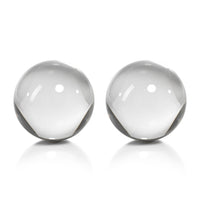 Zodax 4.5-Inch Diameter Jacy Crystal Glass Balls, Set of 2