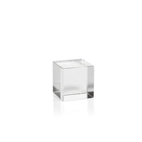 Zodax 2.75-Inch Jacy Crystal Glass Straight Cube, Set of 2