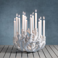 Zodax 12-Tier Cayo Coral Polyresin Taper Candle Holder