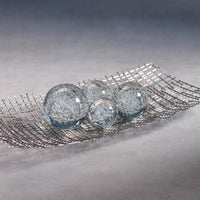 Zodax 3-Inch Crystal Fill Ball with Bubbles,  Set of 4