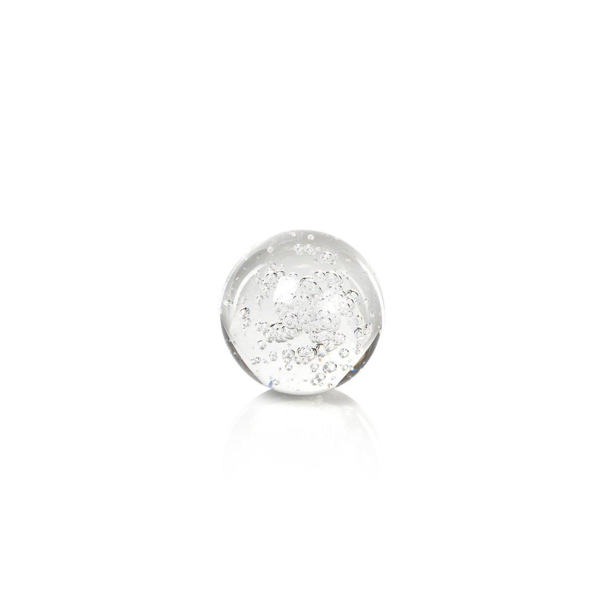 Zodax 3-Inch Crystal Fill Ball with Bubbles,  Set of 4
