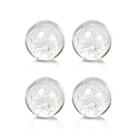 Zodax 3-Inch Crystal Fill Ball with Bubbles,  Set of 4