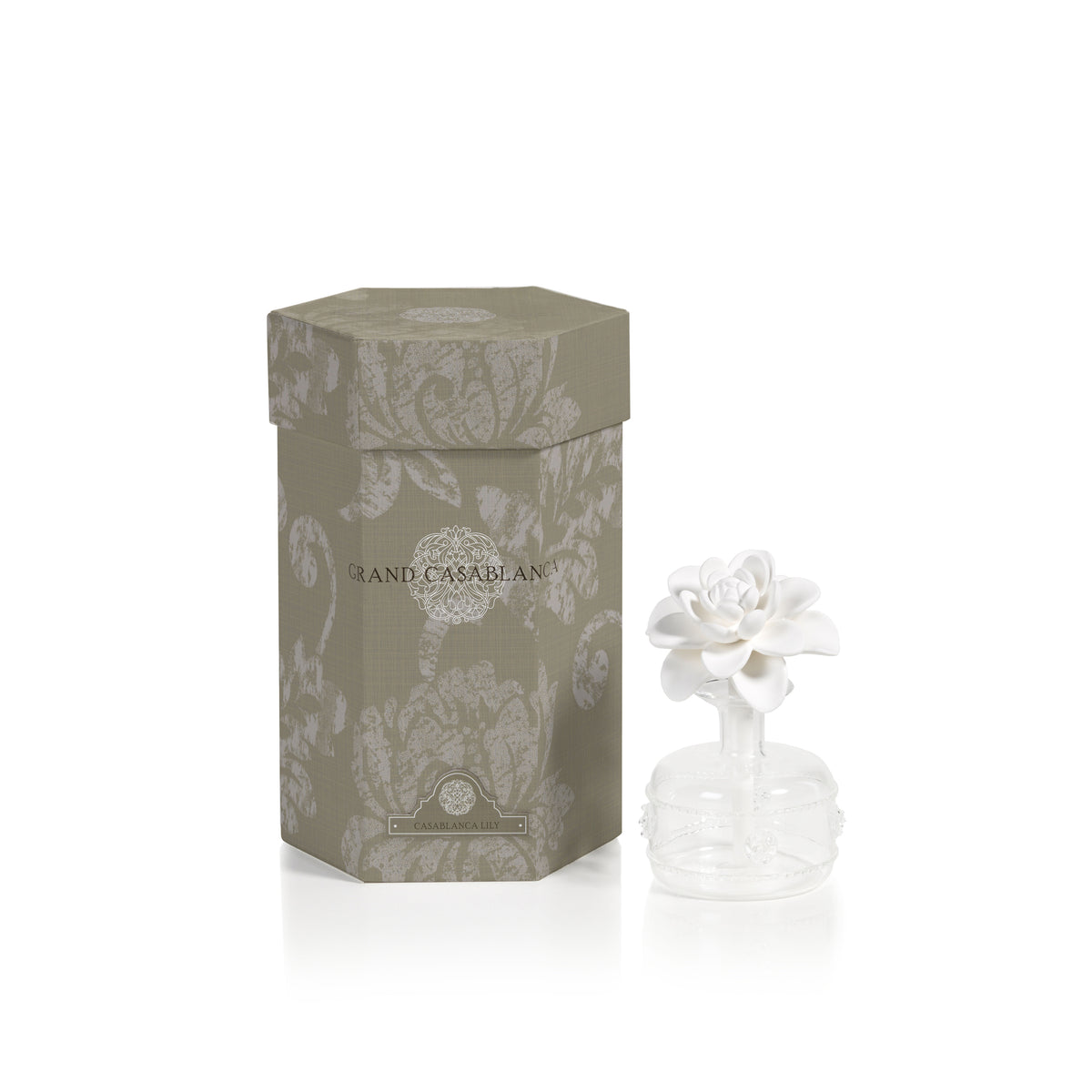 Zodax Mini Grand Casablanca Porcelain Diffuser, Casablanca Lily