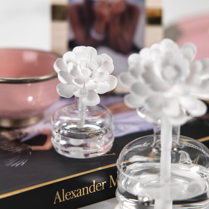 Zodax Mini Grand Casablanca Porcelain Diffuser,  Fleur d' Oranger