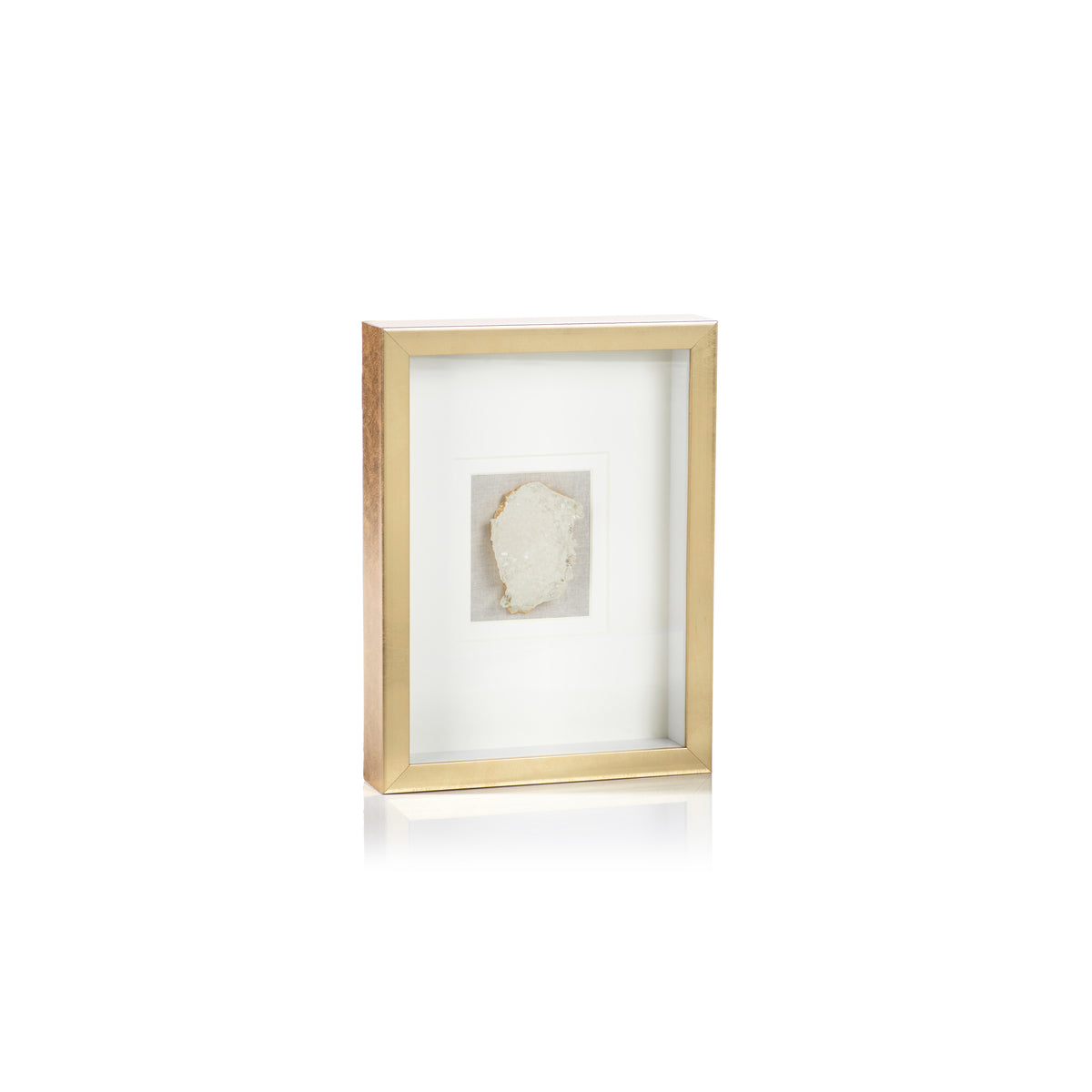 Zodax Muzo Gold Framed Crystal Wall Decor, 12 x 16