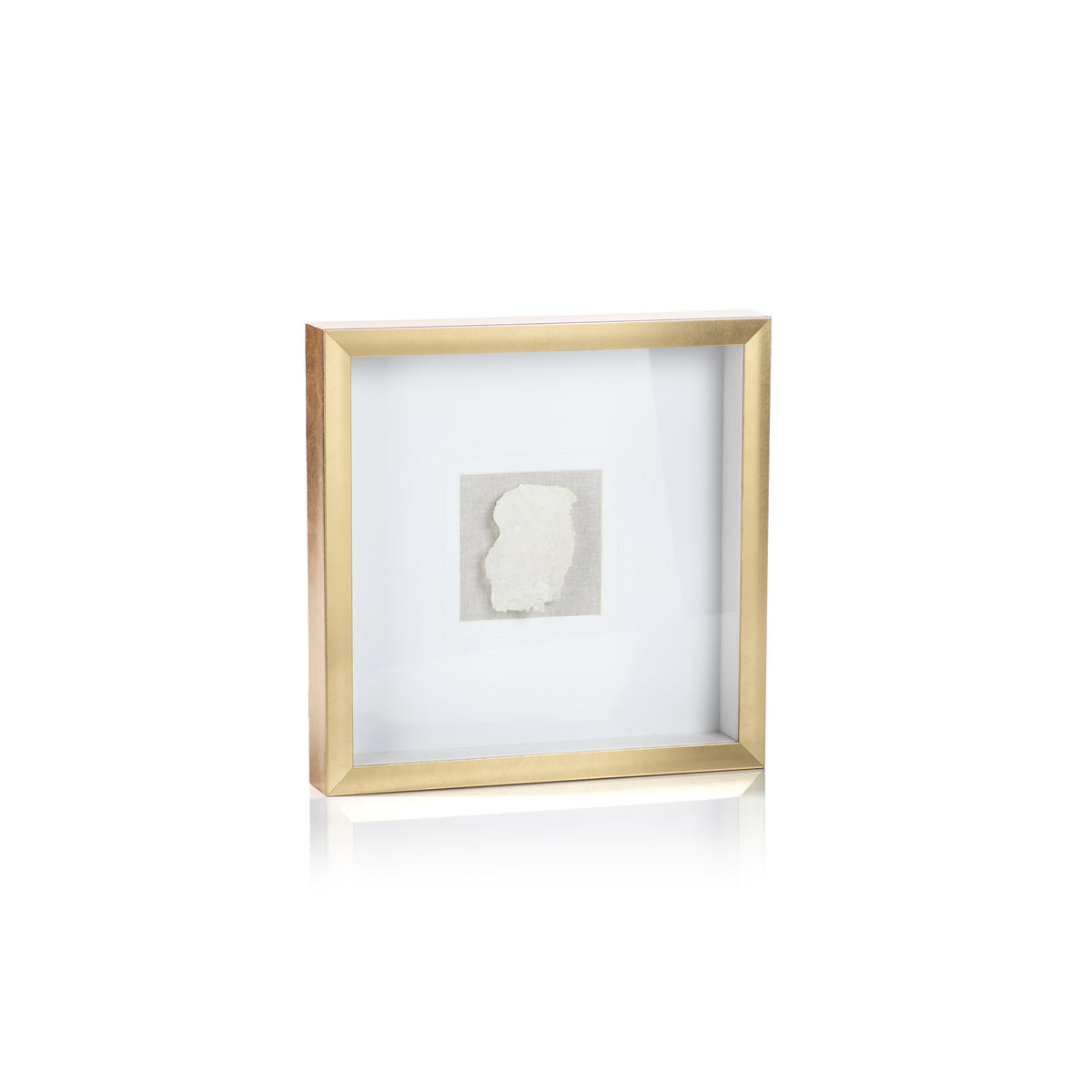 Zodax Muzo Gold Framed Crystal Wall Decor, 16 x 16