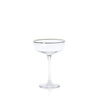 Zodax 7.25" Tall Martini Glasses, Set of 4