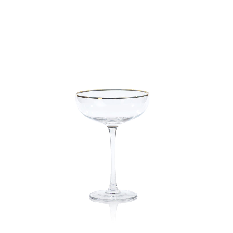 Zodax 7.25" Tall Martini Glasses, Set of 4
