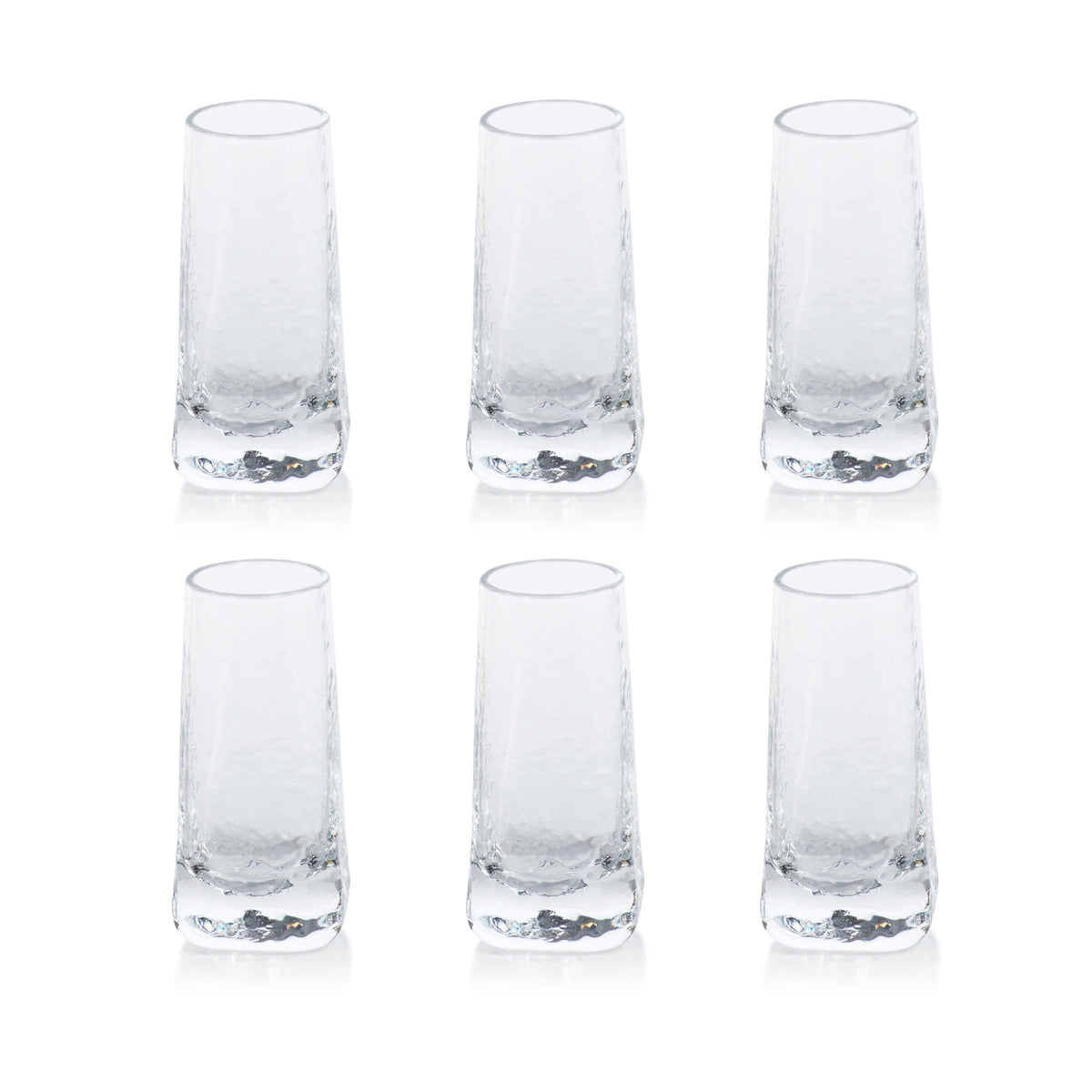 Zodax Kaberi Hammered Shot Glasses, Set of 6
