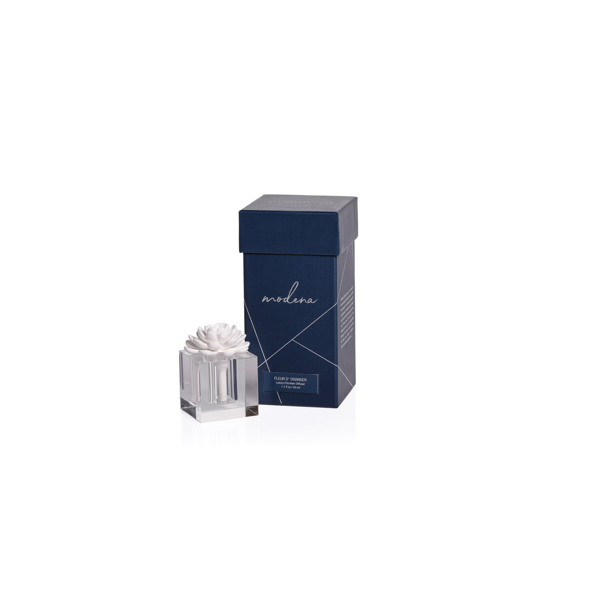 Zodax Modena Small Porcelain Diffuser, Fleur d' Oranger