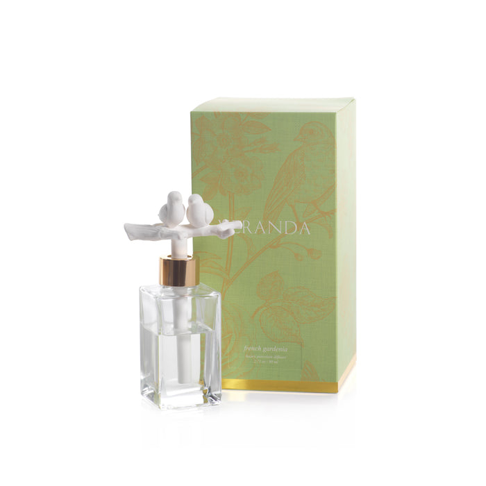 Zodax Veranda French Gardenia Porcelain Diffuser, Birds on Twig