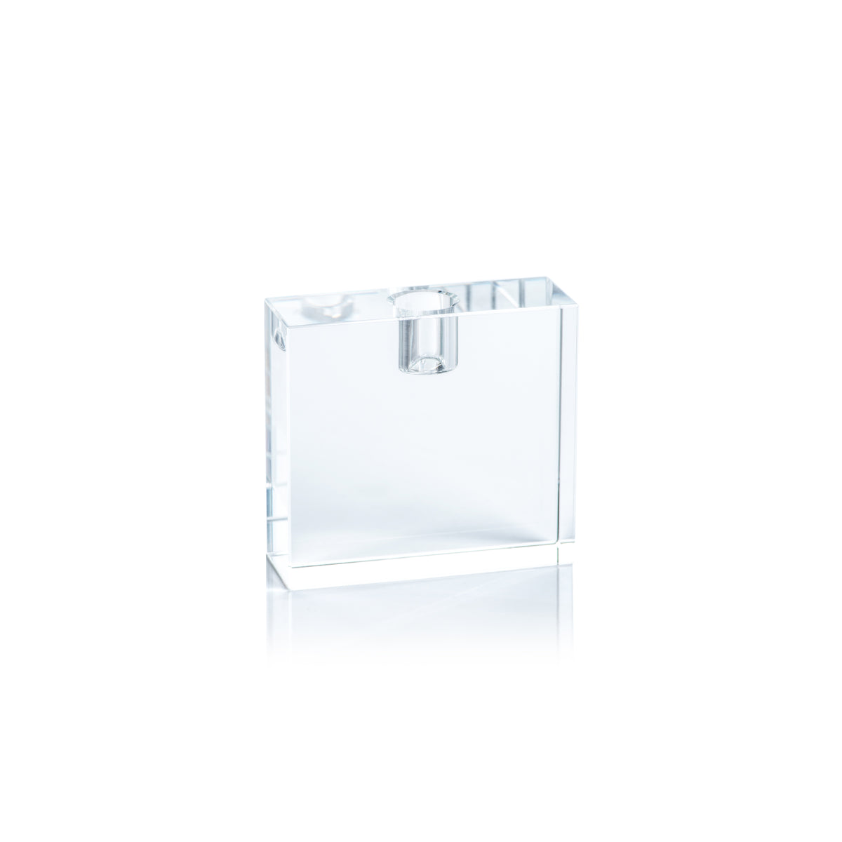 Zodax Romy Crystal Glass Taper Candle Holder, Large
