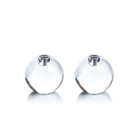 Zodax Coco 2-Piece Set Crystal Glass Taper Candle Holders