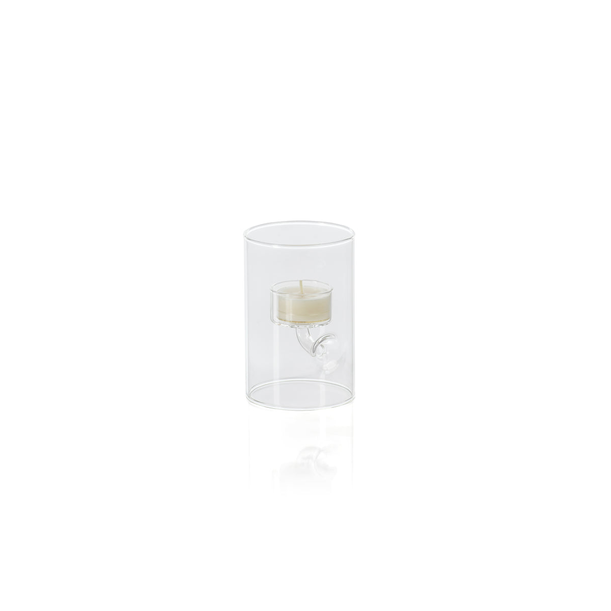 Zodax Kelly 4-Piece Set Glass Tealight Holder/Hurricane, Small