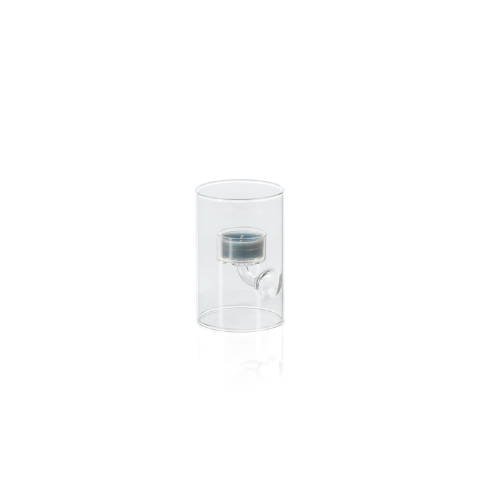 Zodax Kelly 4-Piece Set Glass Tealight Holder/Hurricane, Small