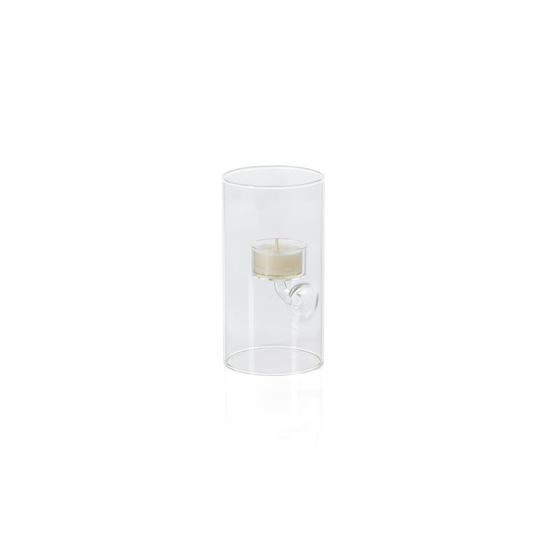 Zodax Kelly 4-Piece Set Glass Tealight Holder/Hurricane, Large