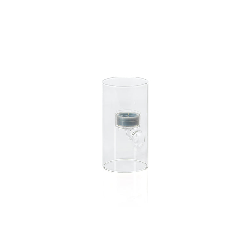 Zodax Kelly 4-Piece Set Glass Tealight Holder/Hurricane, Large