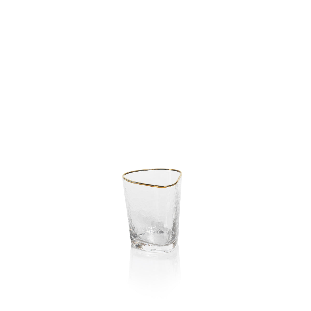 Zodax Kampari Triangular Double Old Fashioned Glasses, Set of 4