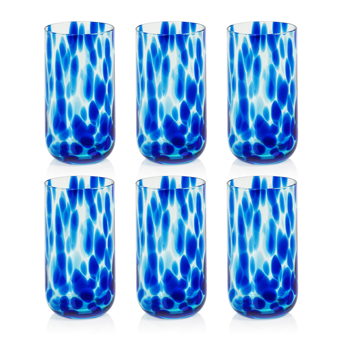 Zodax Mauritius Highball Glasses, Set of 6