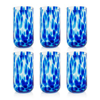 Zodax Mauritius Highball Glasses, Set of 6