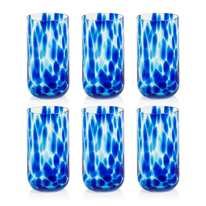 Zodax Mauritius Highball Glasses, Set of 6