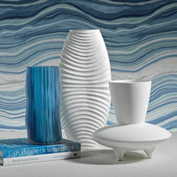Zodax Falko Powder Glass Vase, 11.25"