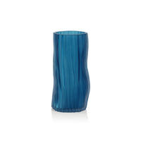 Zodax Falko Powder Glass Vase, 11.25"