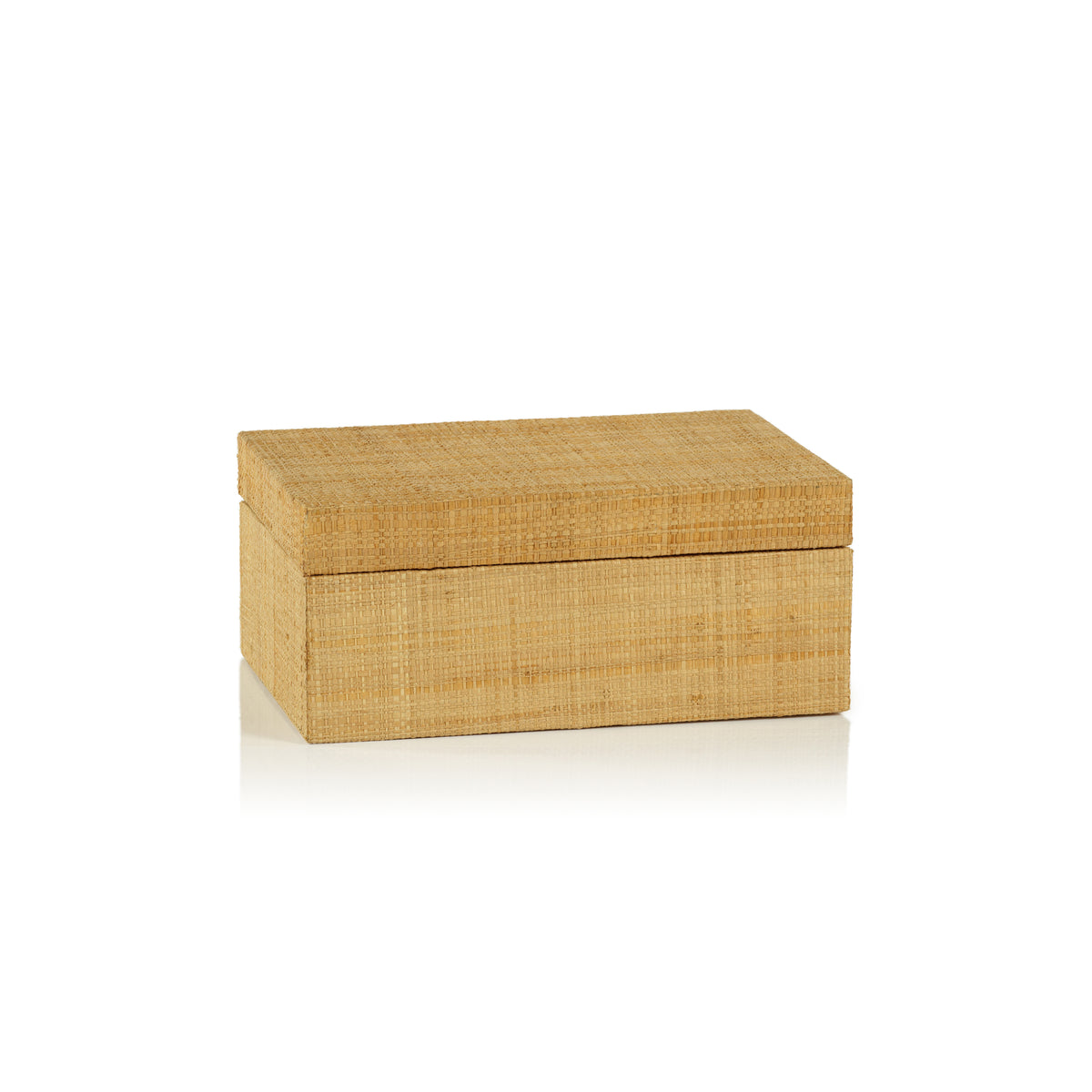 Zodax Mati Natural Grasscloth Decorative Box, 9"x 6" x 4"