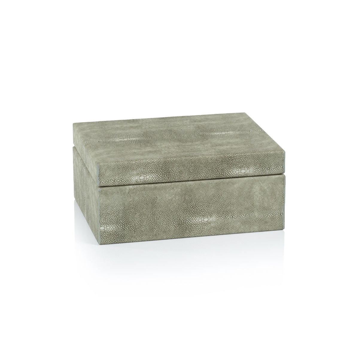 Zodax Molfeta  Shagreen Leather Decorative Box, Small