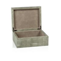 Zodax Molfeta  Shagreen Leather Decorative Box, Small