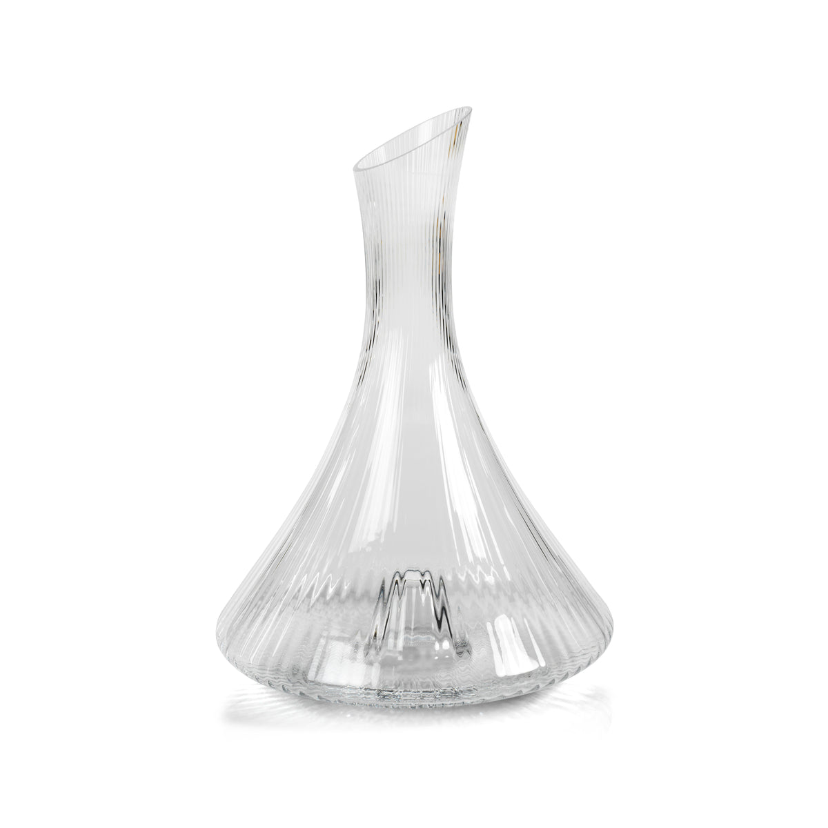 Zodax Benin Fluted Flask Glass Decanter