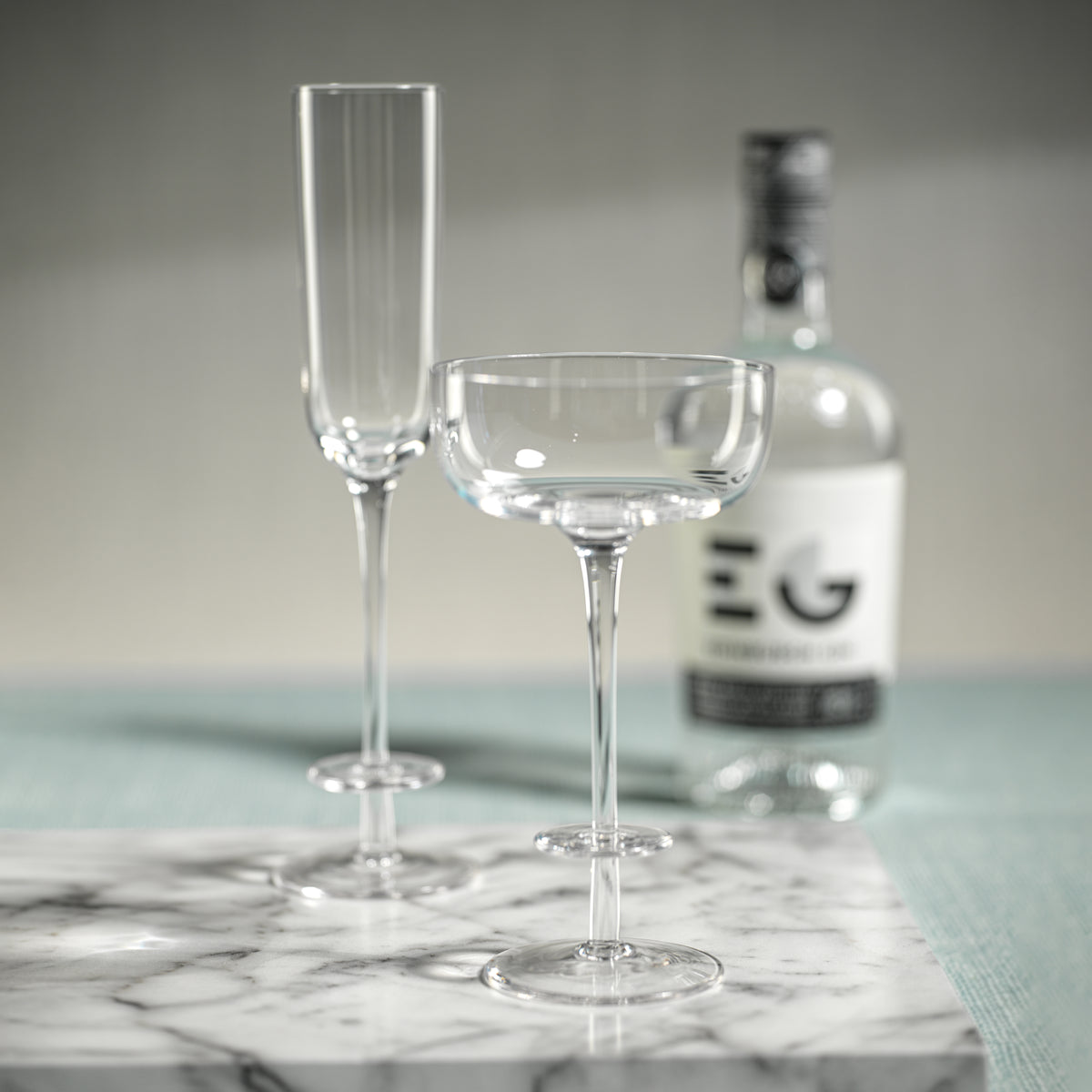 Zodax Ganvie Champagne Coup / Martini Glasses, Set of 4