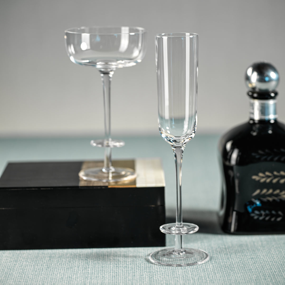 Zodax Ganvie Champagne Coup / Martini Glasses, Set of 4