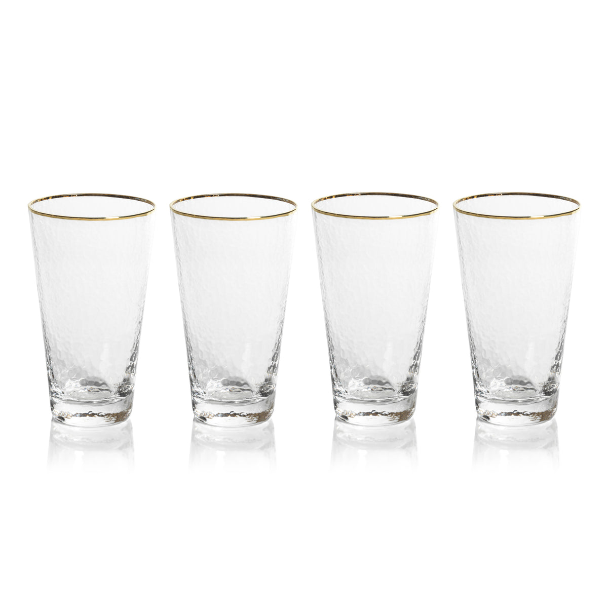 Zodax Cappelletti Tapered Highball Glasses, Set of 4