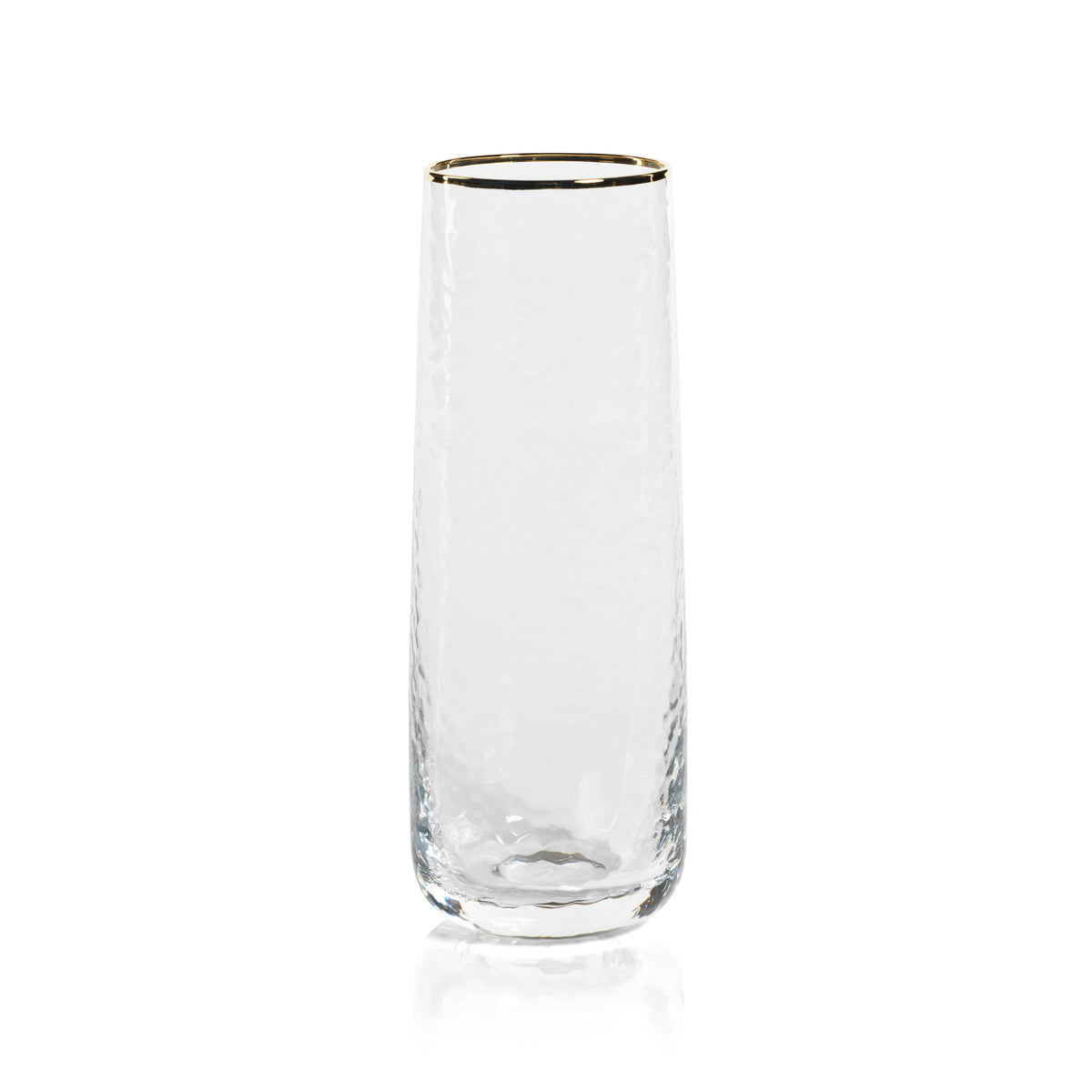 Zodax Cappelletti Stemless Glass Flutes, Set of 4