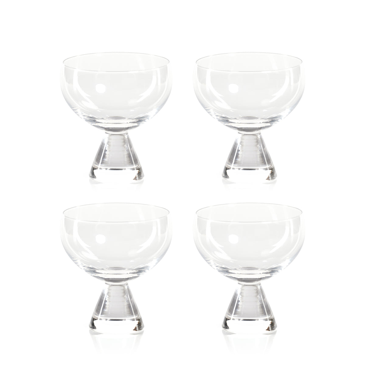 Zodax Stella Coupe Glasses, Set of 4