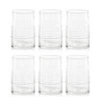 Zodax Langston Bubble Highball Glasses, Set of 6